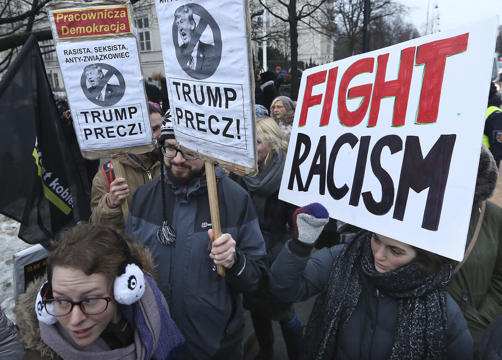 Poland Trump Inauguration Protests